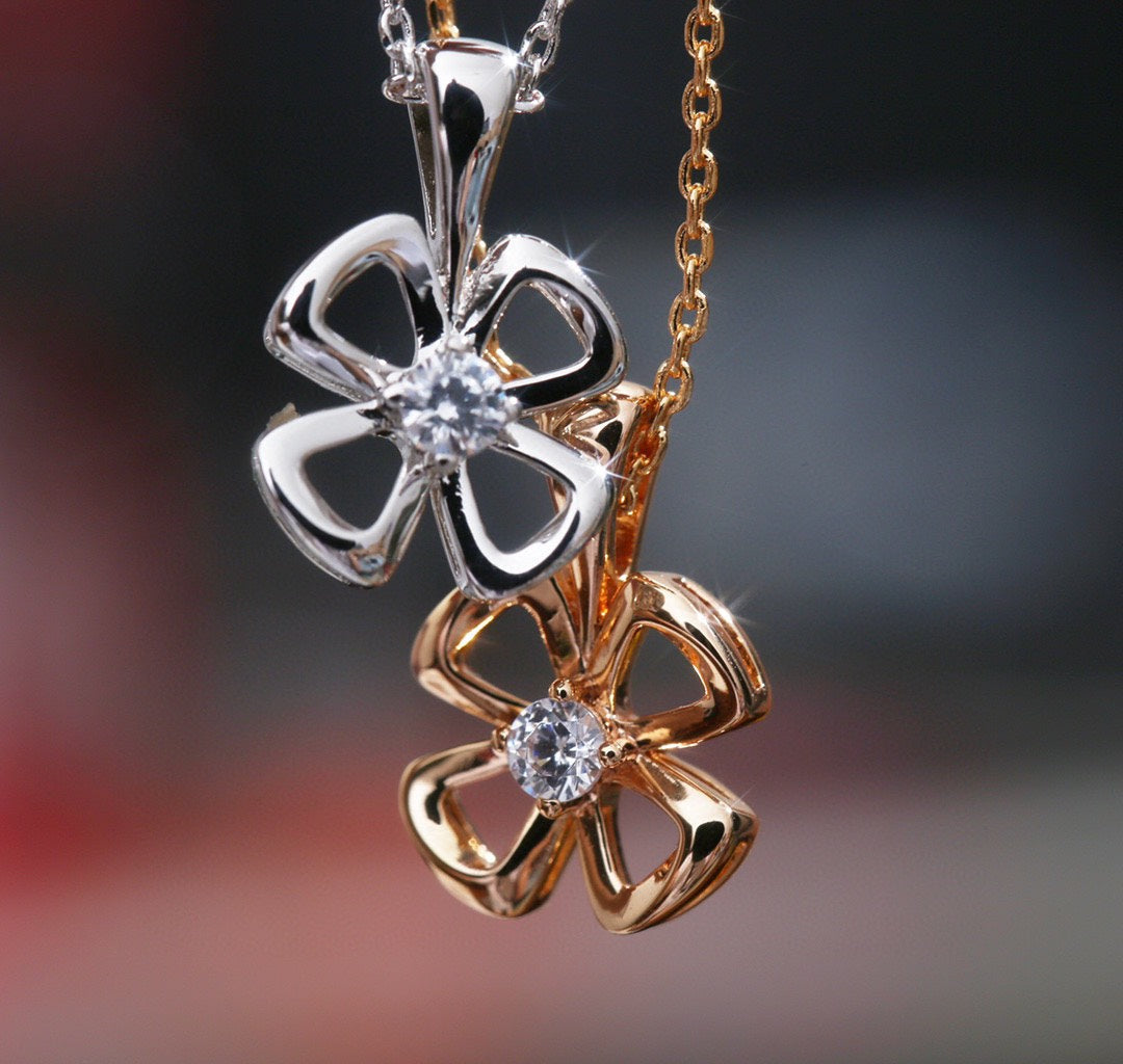 [Ornora Jewelry]FIOREVER NECKLACE DIAMOND CENTER