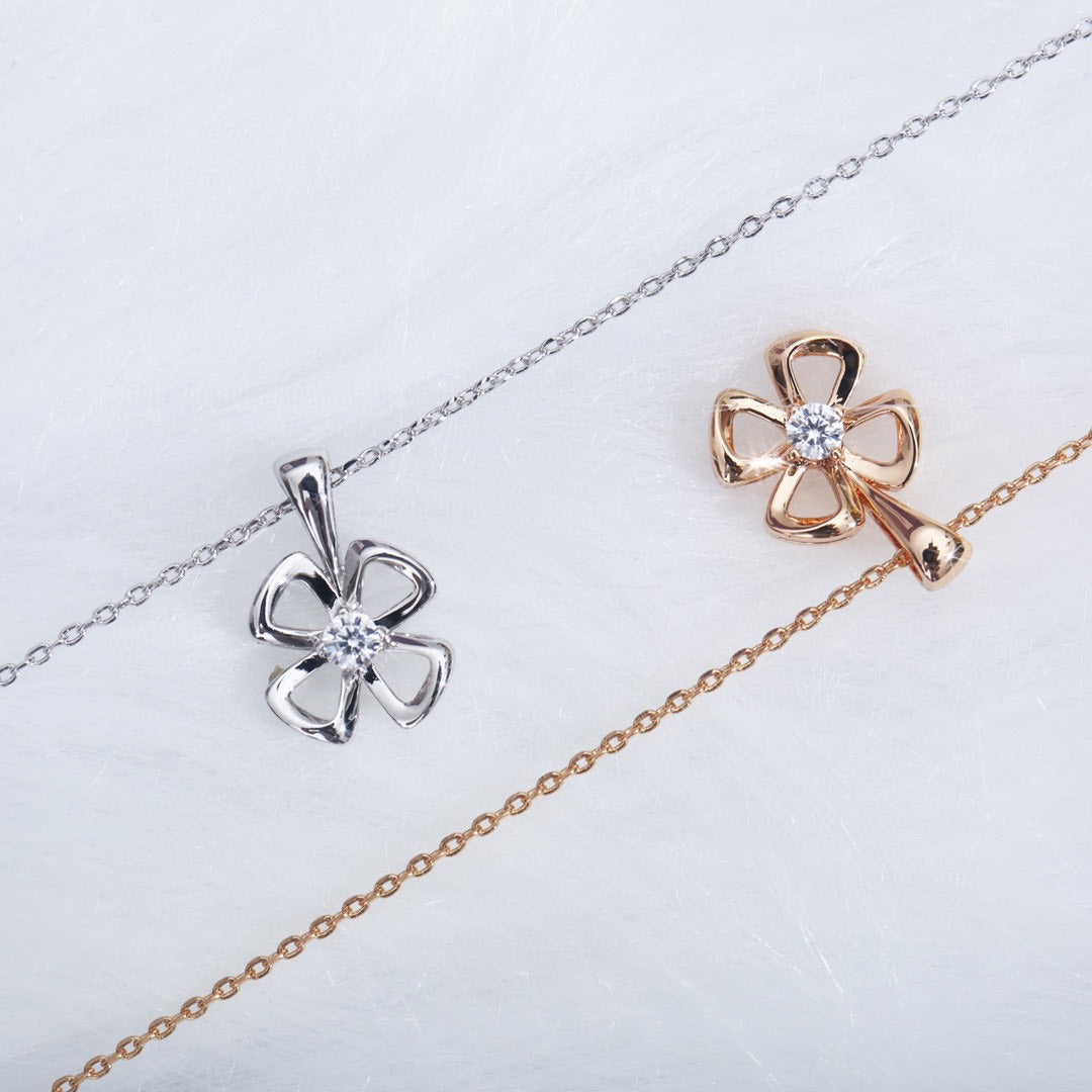 [Ornora Jewelry]FIOREVER NECKLACE DIAMOND CENTER