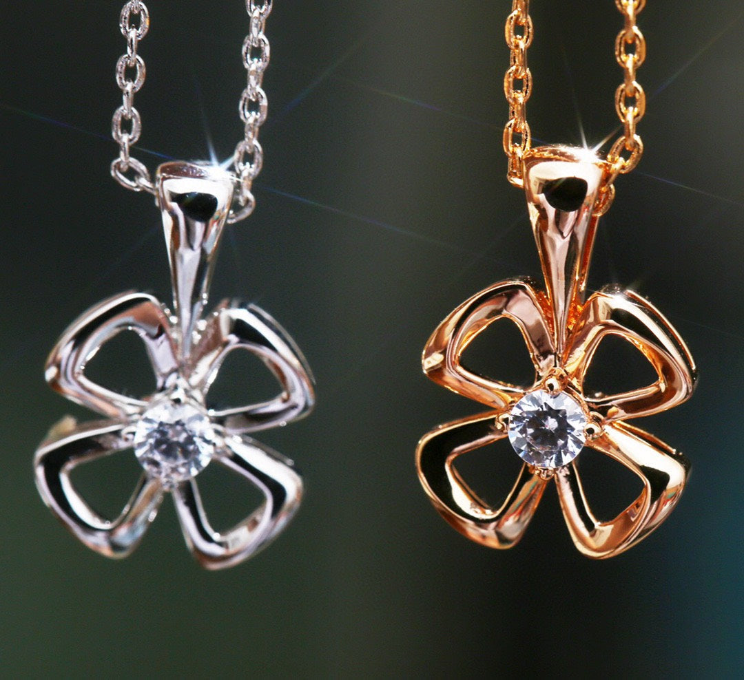 [Ornora Jewelry]FIOREVER NECKLACE DIAMOND CENTER