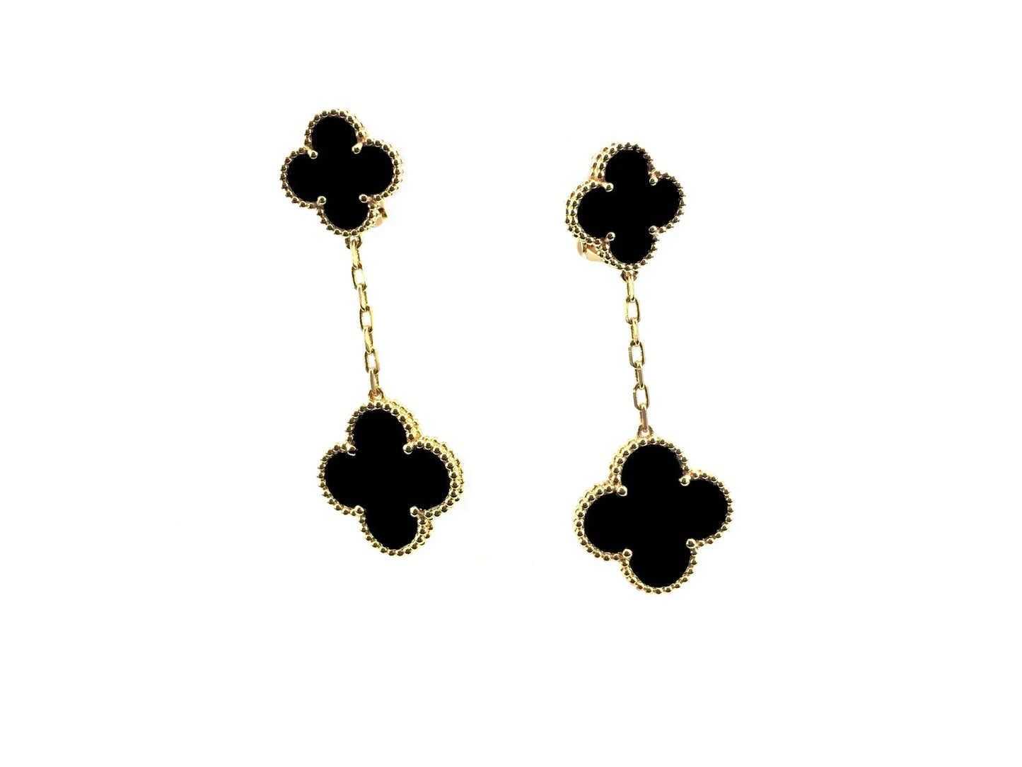 [Ornora Jewelry]CLOVER 2 MOTIFS  EARRINGS (MULTIPLE CHOICESC