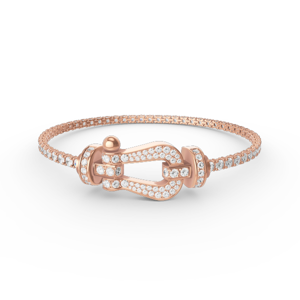 [Ornora Jewelry]FORCE  LARGE HORSESHOE FULL DIAMOND TENNIS BRACELET