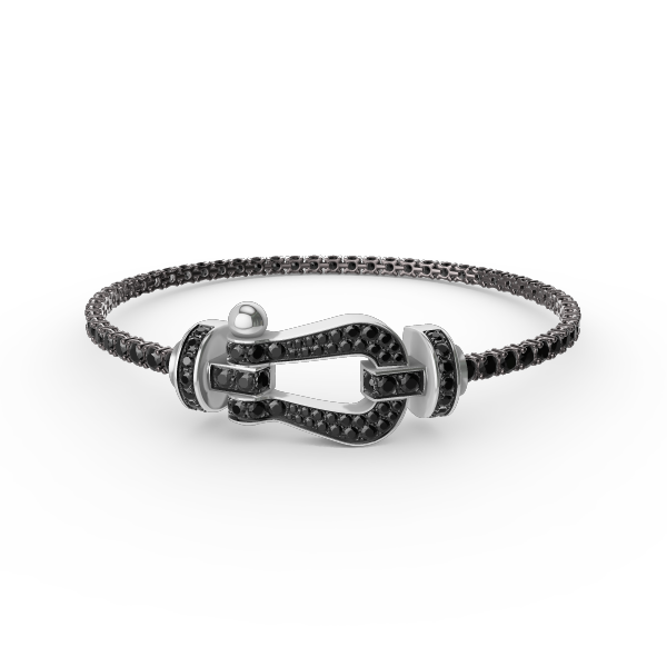[Ornora Jewelry]FORCE  LARGE HORSESHOE FULL DIAMOND TENNIS BRACELET