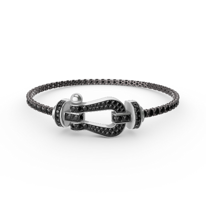 [Ornora Jewelry]FORCE  LARGE HORSESHOE FULL DIAMOND TENNIS BRACELET